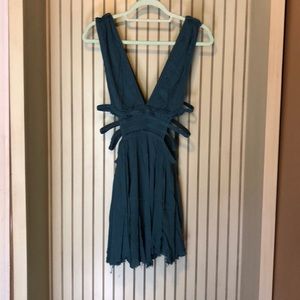 Free People Dark Teal Dress